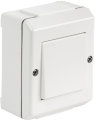 Bryter 2-pol IP55 sprutsikker hvit - Elko